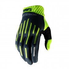 100% RIDEFIT ROKAVICE FA18 VEL-L FLUO YELLOW-CHARCOAL