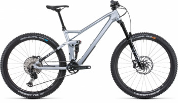 CUBE STEREO 140 HPC SL 27.5 POLARSILVER 'N' BLACK 2022